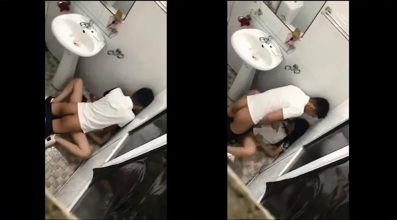 Em ghệ say xỉn và em gái trong phòng tắm nhà hàng